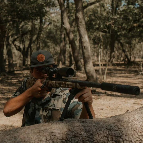 suppressed rifle hunting